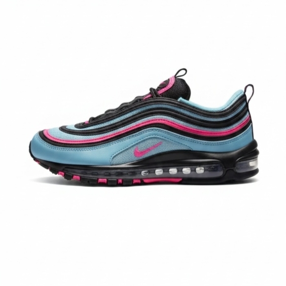 Nike Air Max 97 in Black, Blue, and Pink - Picture 2 of 2